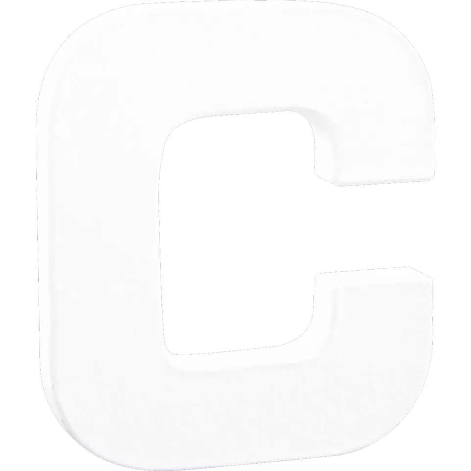 Small Letter 'C' 12cm/ Pc.