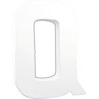 Lettre Q 20,5cm/ Pce