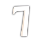 Petit chiffre 7 12cm/ Pce