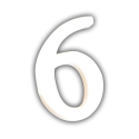 Petit chiffre 6 12cm/ Pce