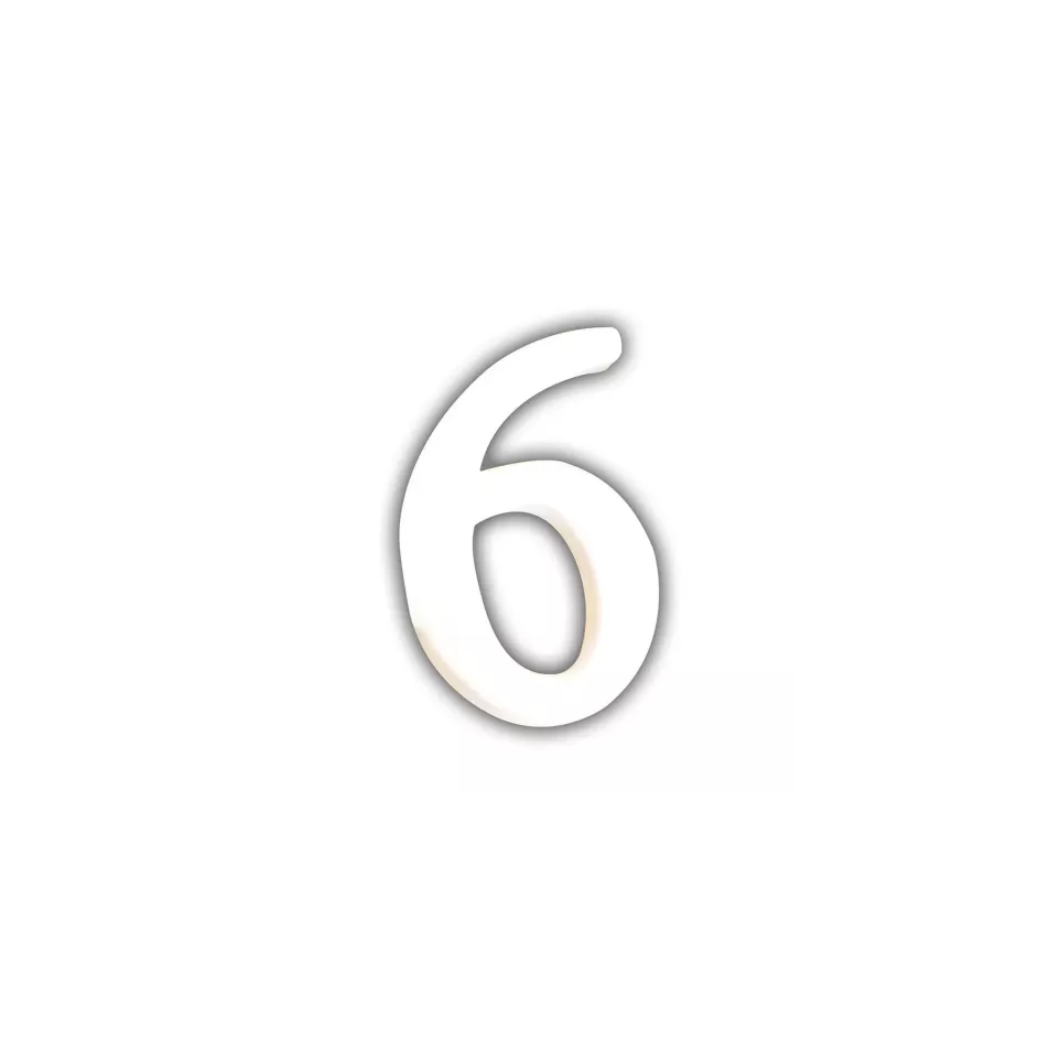 Petit chiffre 6 12cm/ Pce