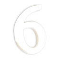 Petit chiffre 6 12cm/ Pce