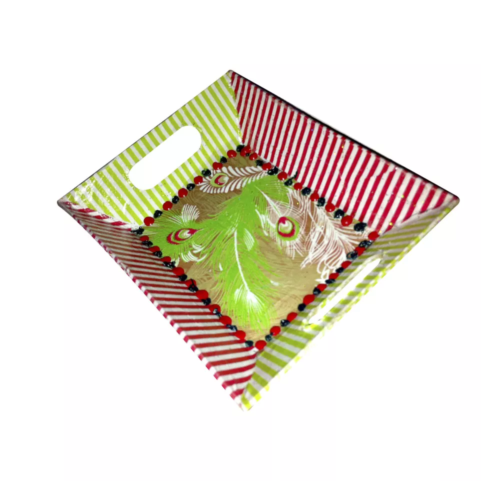 Petit plateau moderne 10x12x2,7cm/ Pce