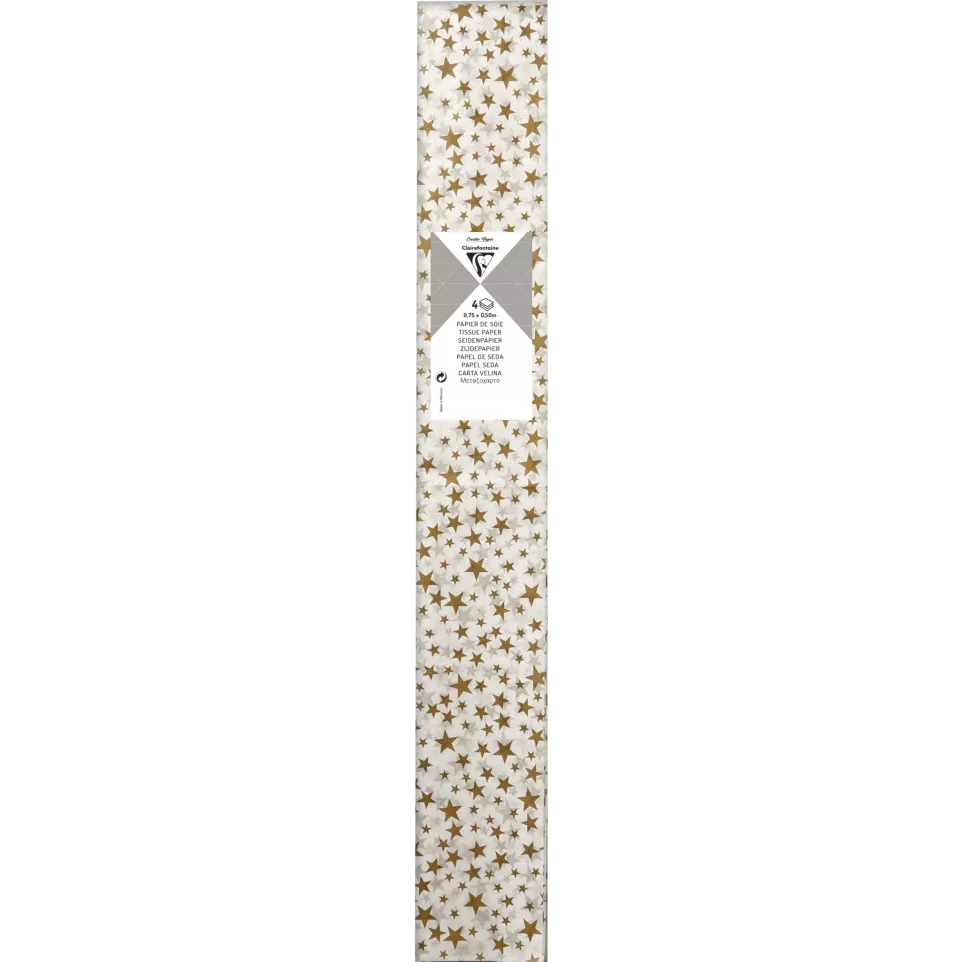 Zijdepapier bedr. 4b-l 50x75 Sterren...