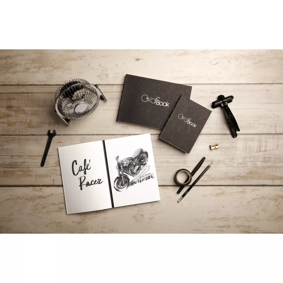 Graf'Bk 360° A4 100g- raw binding...