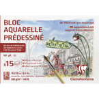 Aquarelle Prédessiné Paris...