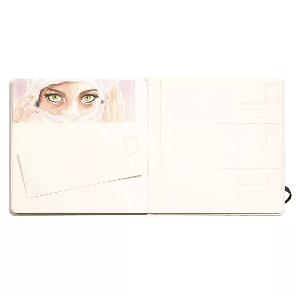 Fontaine Aquarelle carnet cousu 24F...