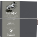 PaintON Gris carnet cousu 32F 19x19cm 250g/ Pce