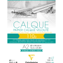 Papier Calque bloc collé 40F A2 110g/ Pce