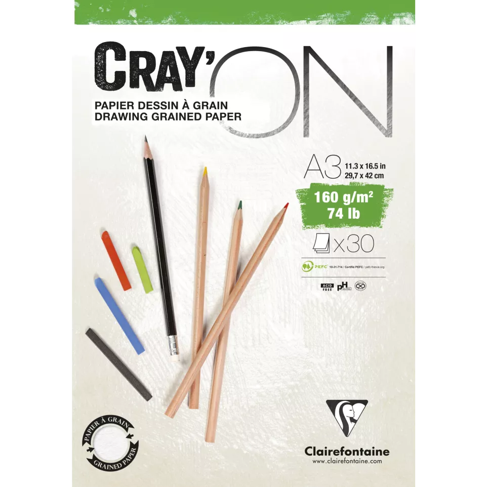 Blok Cray'On 30 blad 160g A3-/ St.