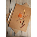 Plain Kraft Sheets, 275g, A2, Pack 25sh/ Pc.