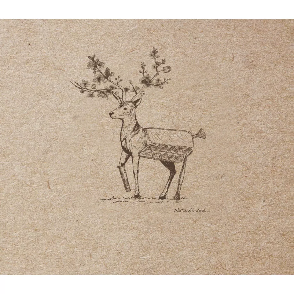 F.S. kraft sewn book- 15,5x15,5 50sh...