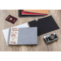 Album de voyage Age Bag reliure intégrale A4 paysage 80 pages ligné 120g + uni à grain 160g/ Pce