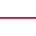 10 bobijn sierlint 1-0mx10m Franse vlag/ St.