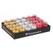 24 sierl. ei glad 10-mx7mm goud,rood,zilv/ St.
