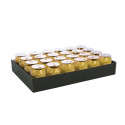 24 sierl. ei glad 10-mx7mm goud,rood,zilv/ St.