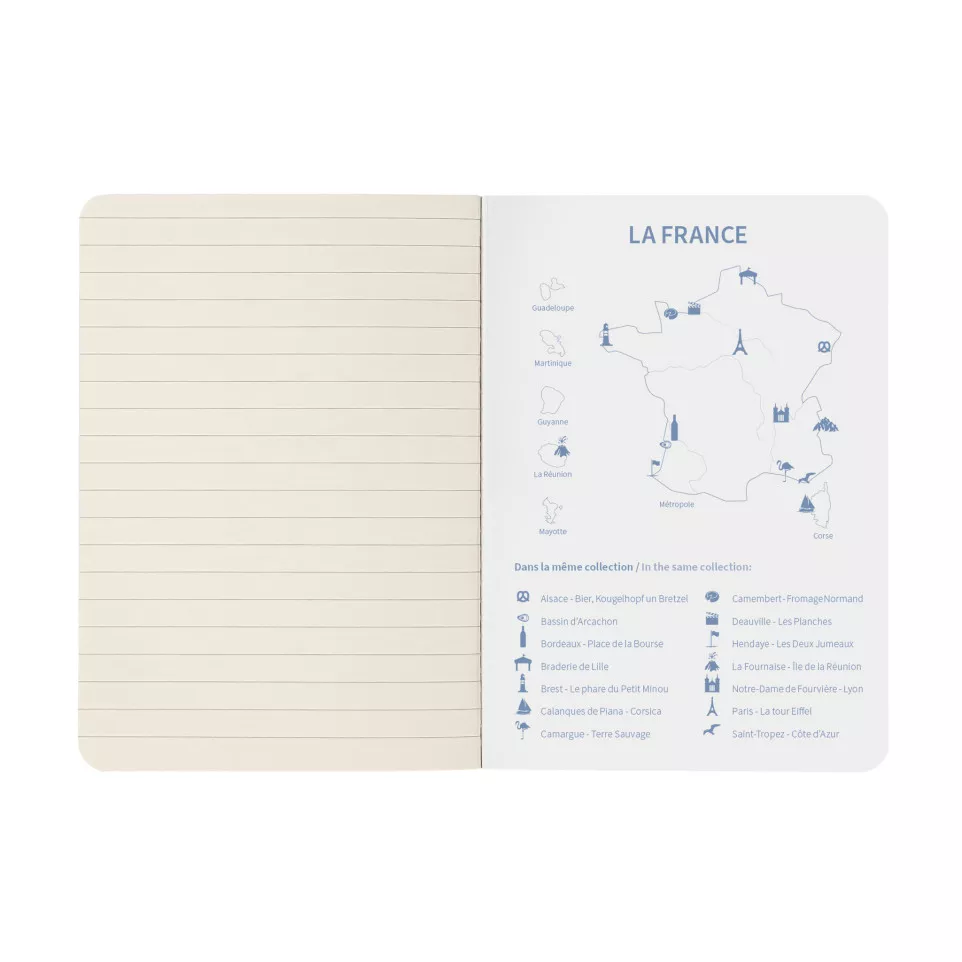France notitieboek A-6 48bl lijn...