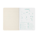 Carnet piqûre textile France A6 96 pages ligné visuel Alsace papier ivoire/ Pce