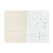 Carnet piqûre textile France A6 96 pages ligné visuel Alsace papier ivoire/ Pce
