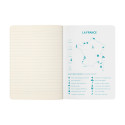 Carnet piqûre textile France A5 96 pages ligné visuel Deauville papier ivoire/ Pce