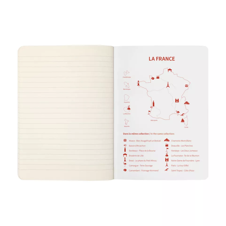 France notitieboek A-5 48bl lijn...