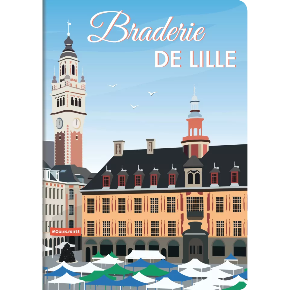 Carnet piqûre textile France A5 96...