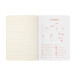 Carnet piqûre textile France A5 96 pages ligné visuel Lille papier ivoire/ Pce