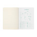 Carnet piqûre textile France A5 96 pages ligné visuel Arcachon papier ivoire/ Pce