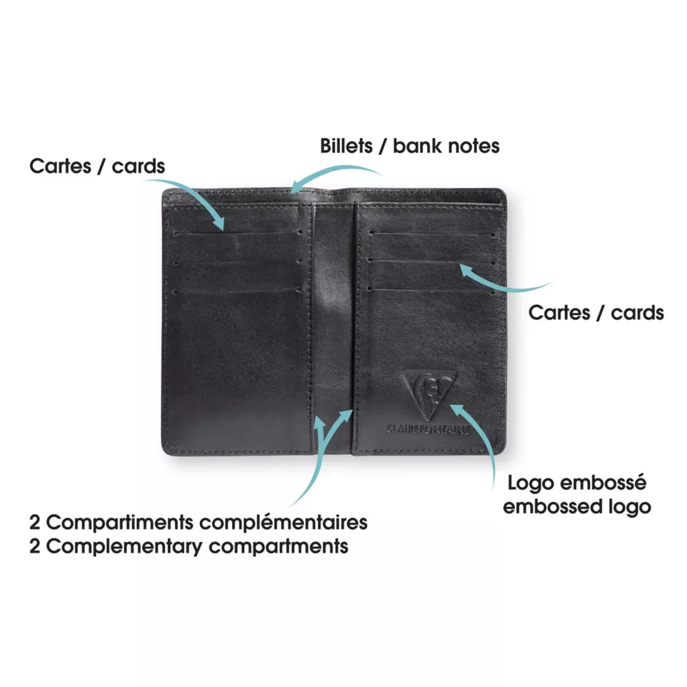 LEDER Universele etu-i zwart...