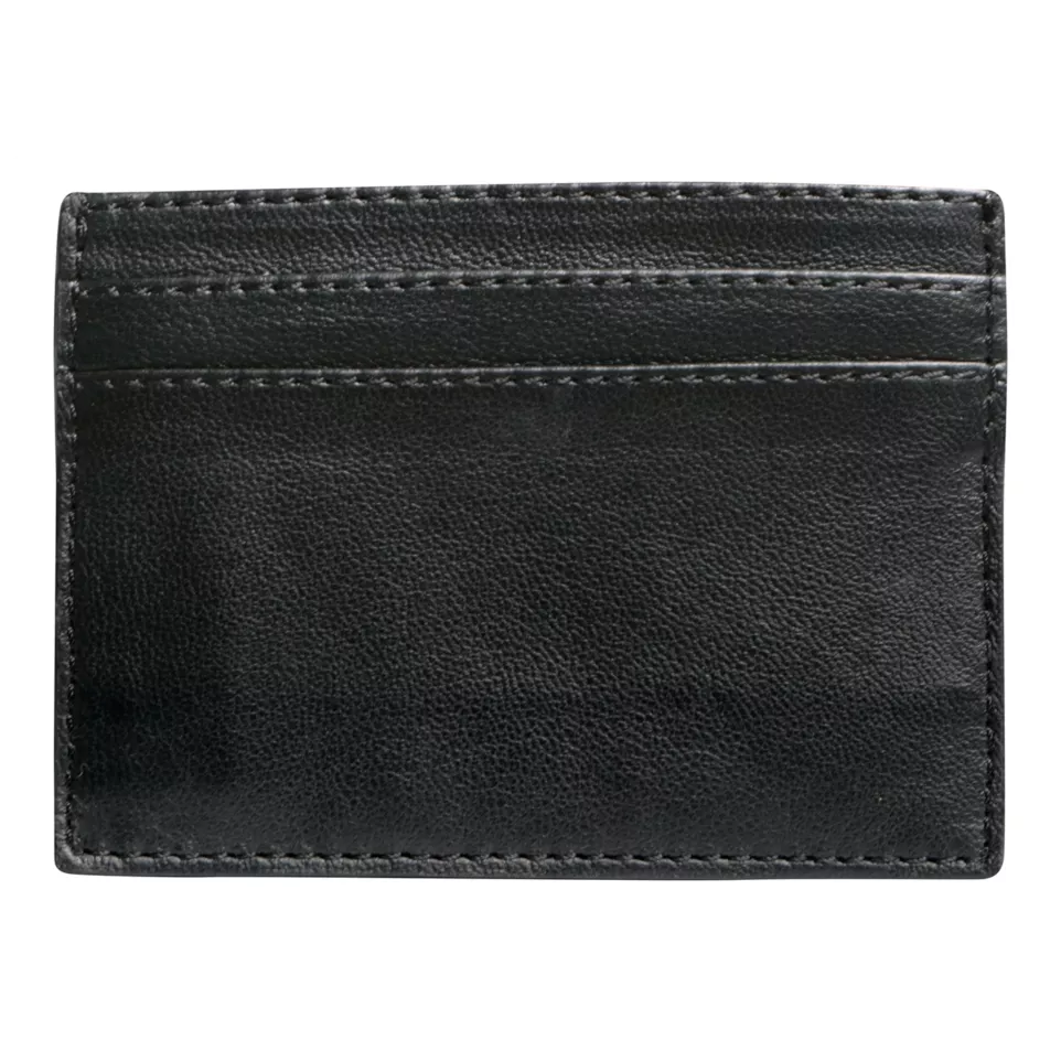 CUIR Porte carte CB-noir 7,5x10,5 cm/...