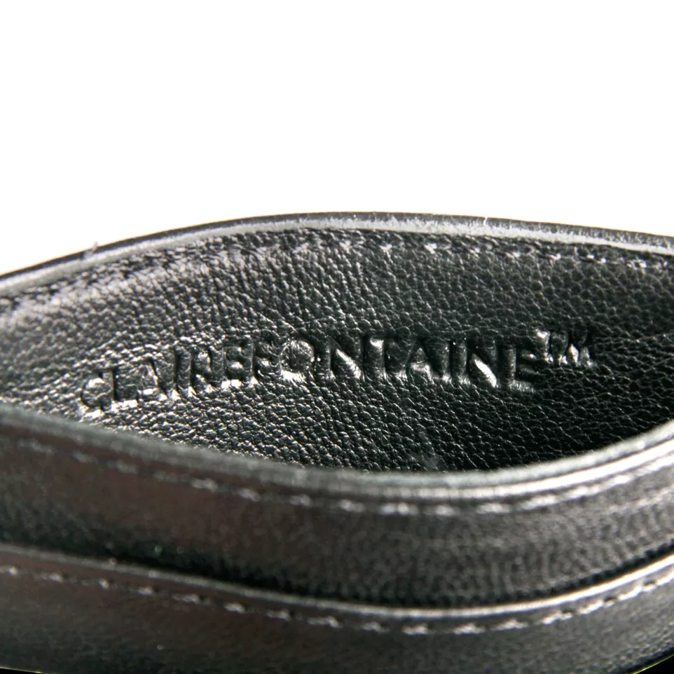 CUIR Porte carte CB-noir 7,5x10,5 cm/...