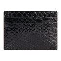 Kaartenhouder 7,5x10-,5cm Python zwart/ St.