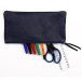 CUIR TEINTE TR plate- 22x11 cm Bleu foncé/ Pc.