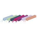 GEKLEURD LEDER Etui-19,5x2,5x4 cm Paars/ St.