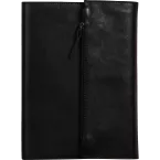 CUIR Porte-carnet A5,120p Ligné Noir/ Pce