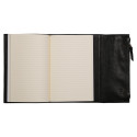 CUIR Porte-carnet A5,120p Ligné Noir/ Pce