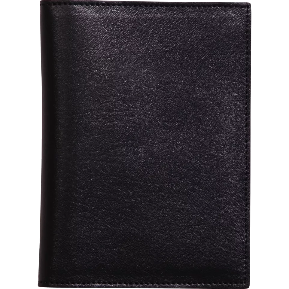 LEDER Reisetui 14,5x1x10,5 Zwart-/ St.