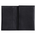 CUIR Porte-papiers 15x1x10 cm Noir-/ Pce