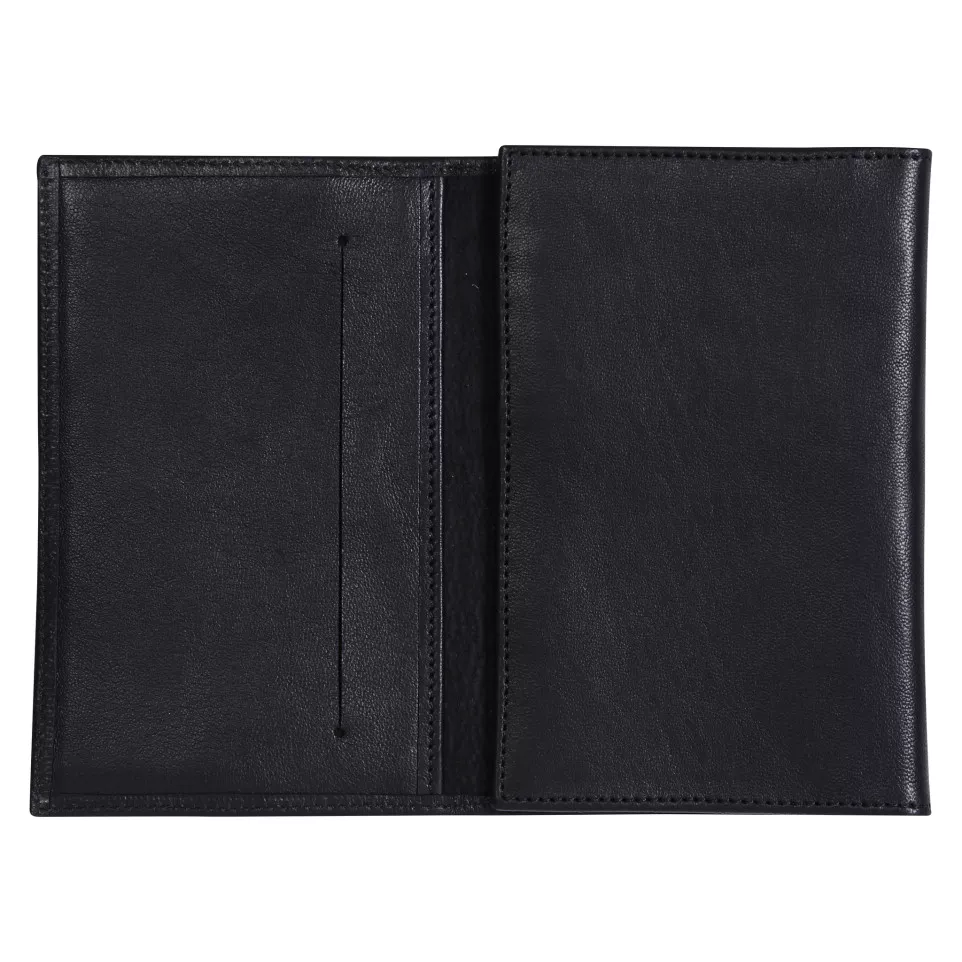 CUIR Porte-papiers 15x1x10 cm Noir-/ Pce