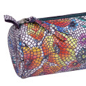 Céleste CUIR Trousse ronde Ø5,5x22 cm Multicolores/ Pce