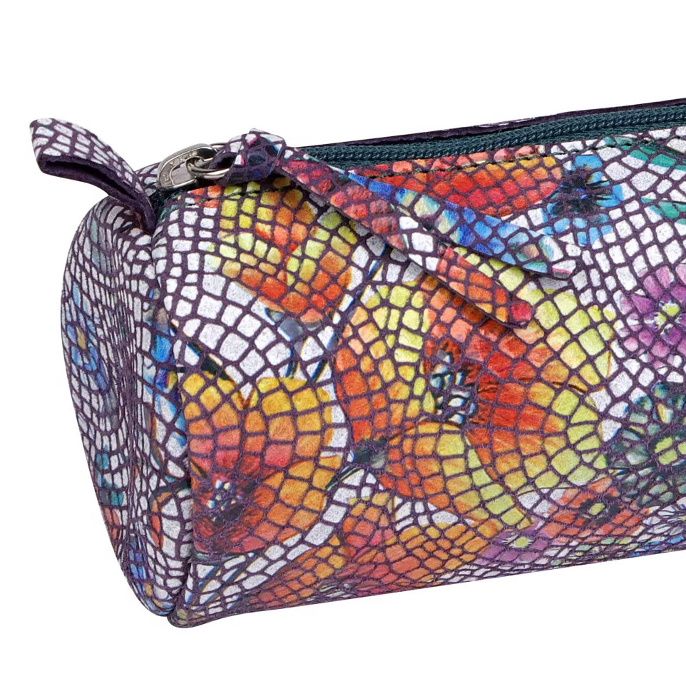 Céleste CUIR Trousse ronde Ø5,5x22 cm...