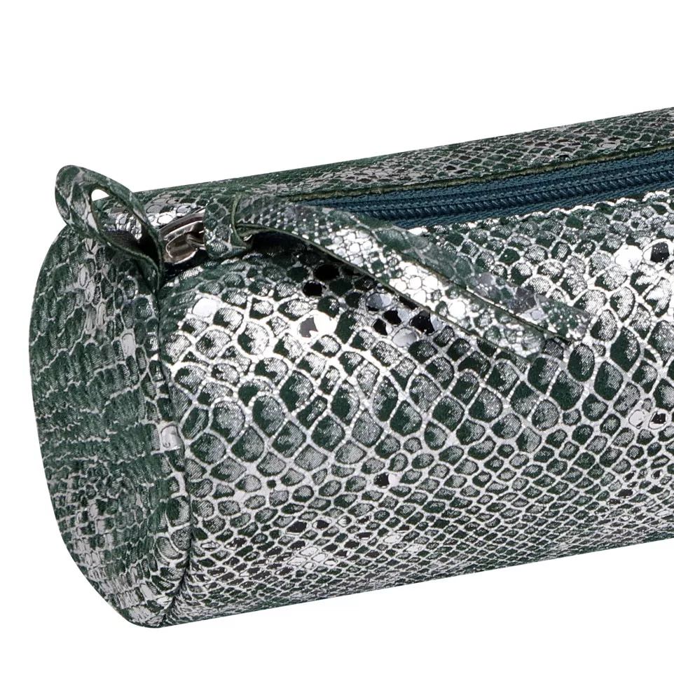 Céleste CUIR Trousse ronde Ø5,5x22 cm...