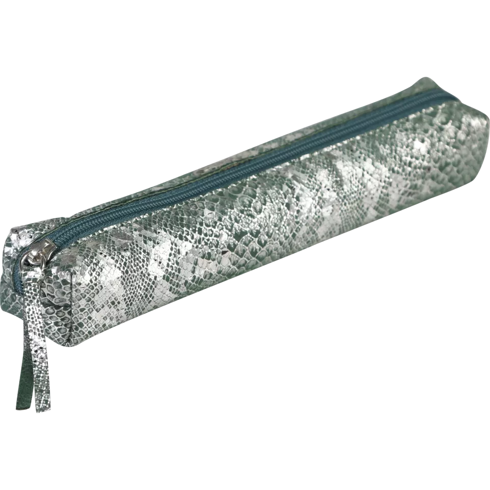Céleste CUIR Trousse SLIM 19,5x2,5x4...