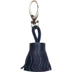 Lawrence CUIR Porte--clés 4x2,5 cm Bleu/ Pc.