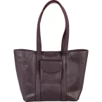 Lawrence LEDER Tas 2-5x14x24 cm Aubergine/ St.