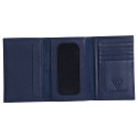 Lawrence CUIR Porte--pap 15x1x10cm Bleu/ Pce