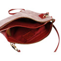 RUBY LEDER&DAIM Tas-DUO 27x19 GlansRood/ St.