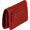 RUBY LEDER Portefeui-lle 11,5x2x8 Rood/ St.