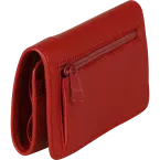 RUBY LEDER Portefeui-lle 11,5x2x8 Rood/ St.