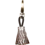 KLEOP CUIR Porte-clé-s 4x2,5 cm Argent/ Pce